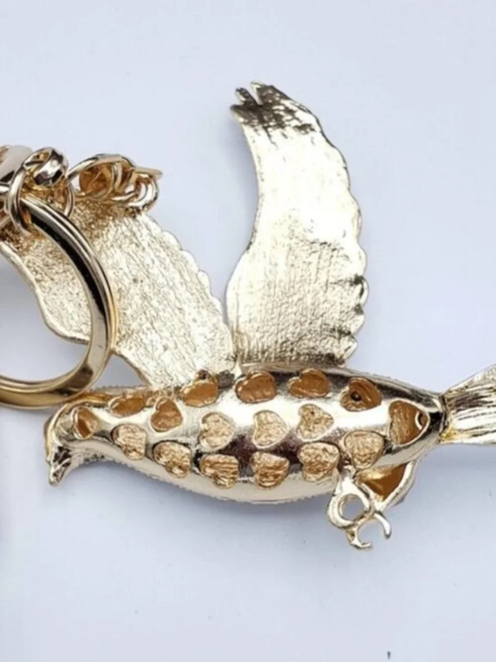 LV Gold Padlock & Key 🔒 Authentic Louis Vuitton Bag Unbranded Dove Charm